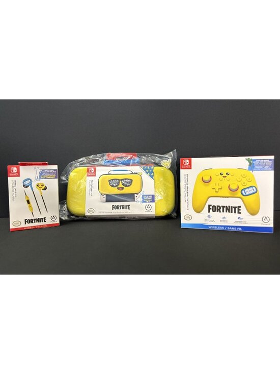 Nintendo Switch Other - PowerA Fortnite Peely Accessories Pack Nintendo Switch Wireless Controller Bonus